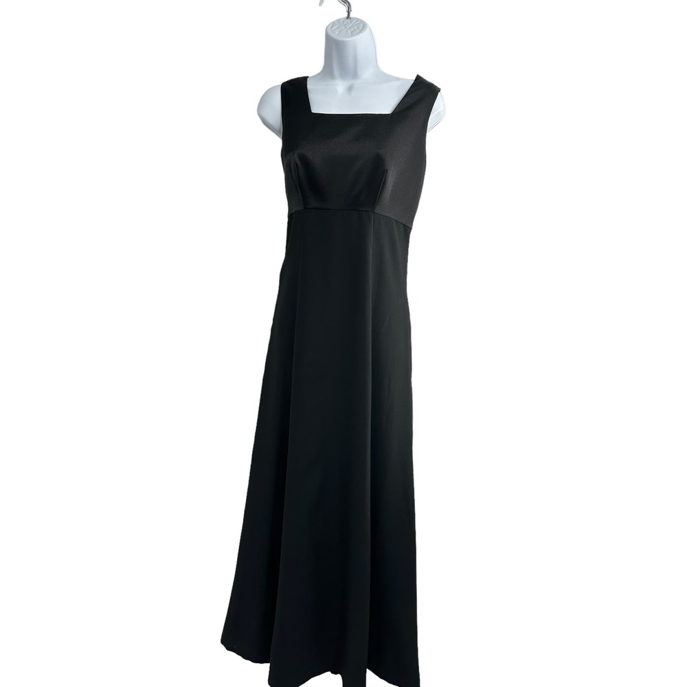 Vintage Style Accents Black Maxi Cocktail Dress Size 6‎